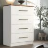 Cómoda Harmony 4 Cajones Blanco Duna