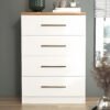 Cómoda Harmony 4 Cajones Blanco Duna