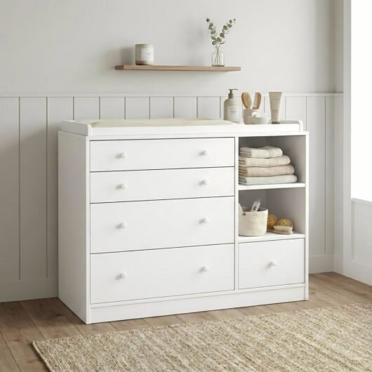 Cómoda de bebe Amore blanco