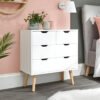 Cómoda Shavan 4 Cajones Blanco