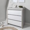 Cómoda de bebe modena blanco y artiko