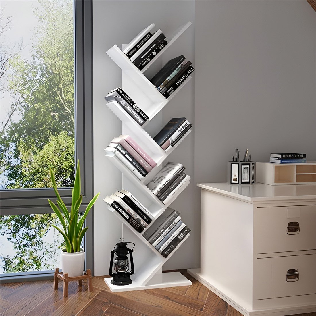 Librero Decorativo Trom Blanco