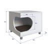 Velador Con Cama Para Mascotas Pety / Pet-House