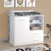 Cómoda cambiador para bebé Milán blanco