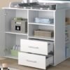 Cómoda cambiador para bebé Milán blanco