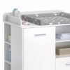 Cómoda cambiador para bebé Milán blanco