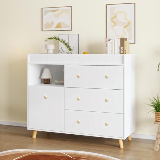 Cómoda de bebe Siena Blanco