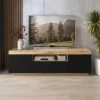 Mueble para TV Oslo negro y duna