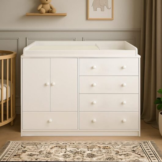 Cómoda para bebé Rousé blanco