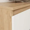 Mueble para tv Tana blanco y duna