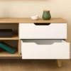 Mueble para TV Dakota blanco y duna