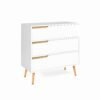 Cómoda Prisma 3 cajones blanco