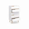 cómoda prisma 5 cajones blanco