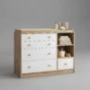 Cómoda de bebe Amore blanco y duna