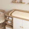 Cómoda para bebé Beluna blanco y duna